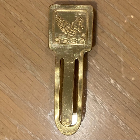 Vintage brass Pegasus Winged Horse
Money Clip / Bookmark Equestrian 3" - Picture 7 of 10